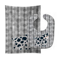 Cow Baby Bib & Burp Cloth Easy-Clean Baby Bib Baby Feeding Accessory Baby Mealtime Essential