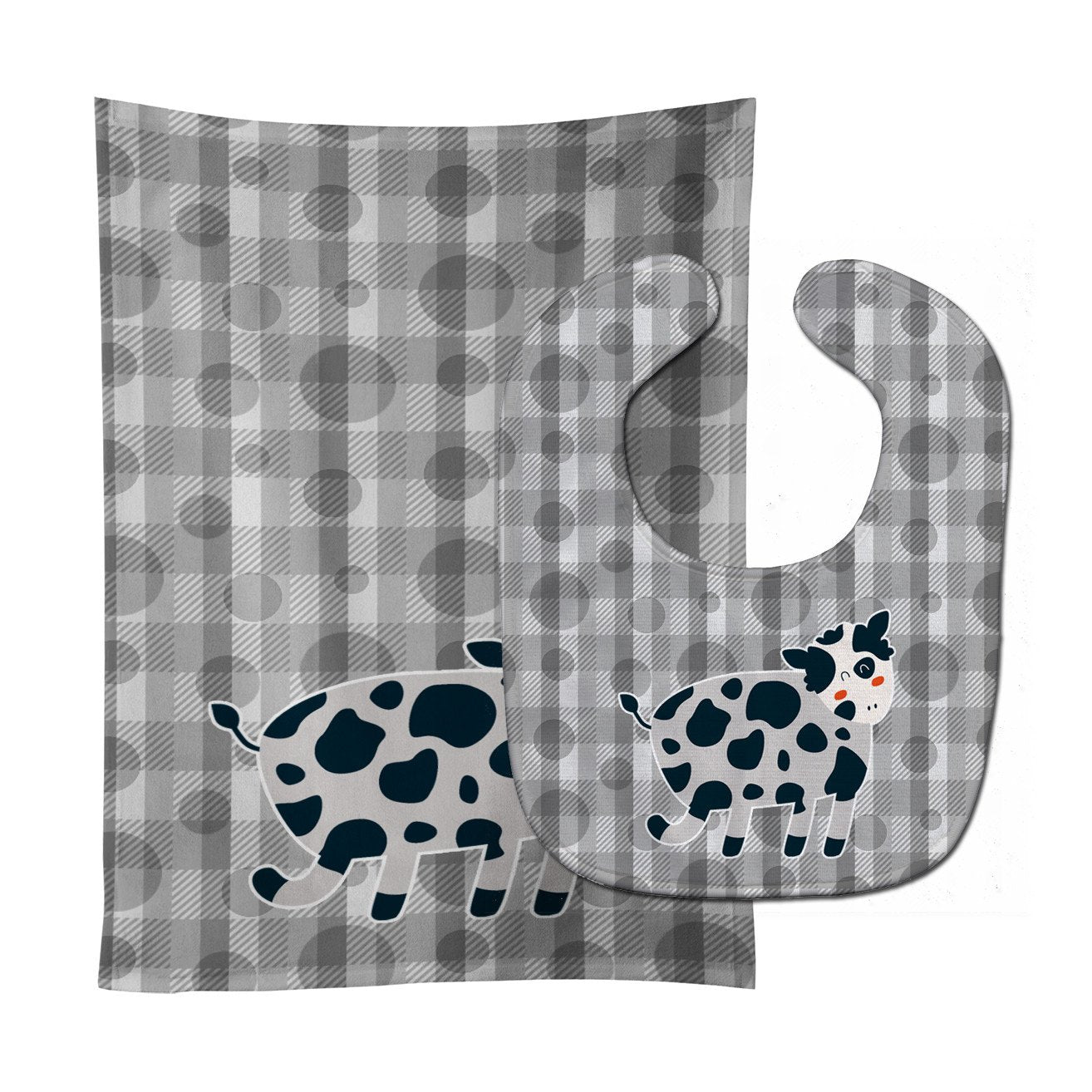 Cow Baby Bib & Burp Cloth Easy-Clean Baby Bib Baby Feeding Accessory Baby Mealtime Essential