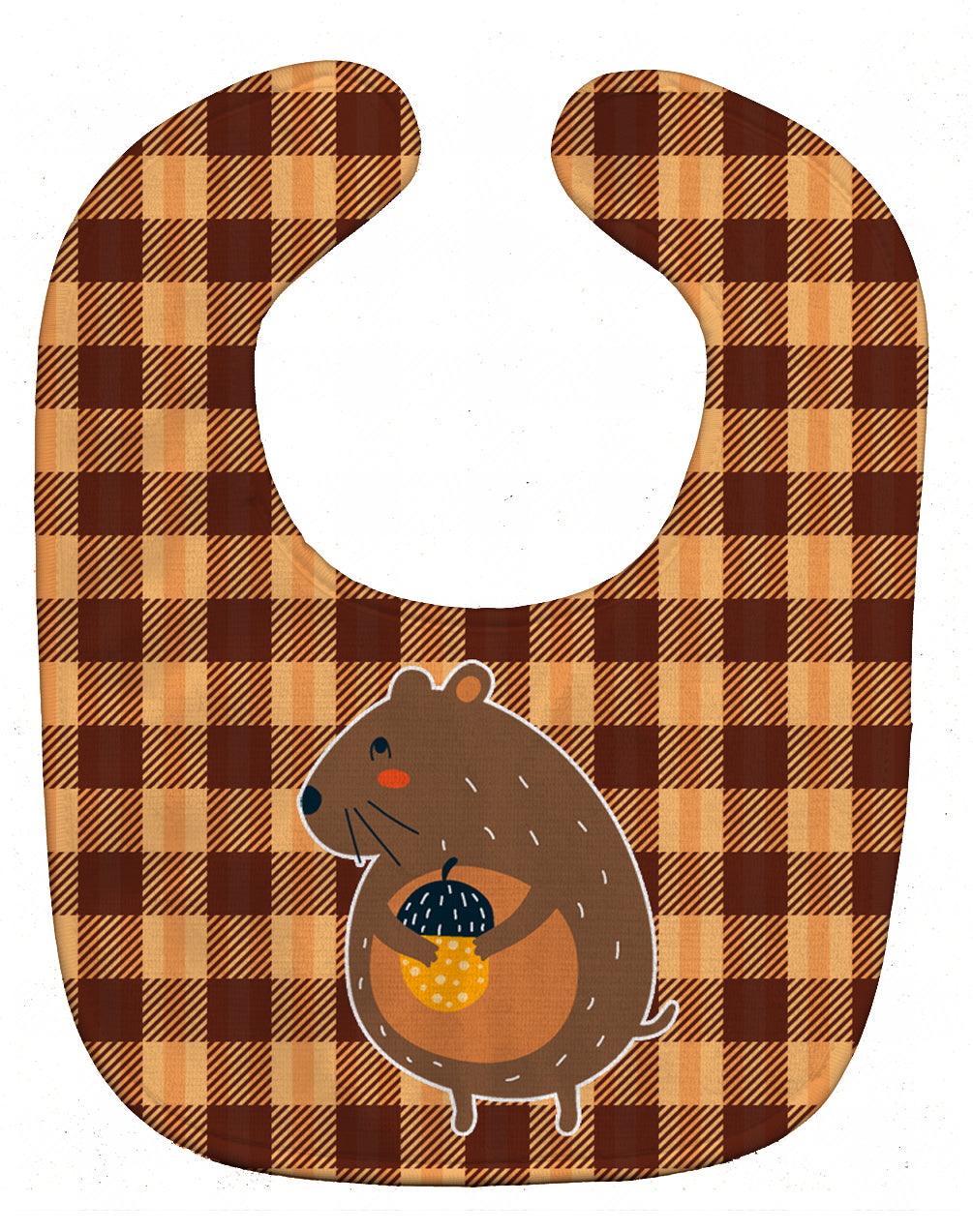 Squirrel with a Nut Baby Bib Easy-Clean Baby Bib Baby Feeding Accessory Baby Mealtime Essential, 10 x 13, Multicolor