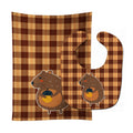 Squirrel with a Nut Baby Bib & Burp Cloth Easy-Clean Baby Bib Baby Feeding Accessory Baby Mealtime Essential