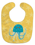 Jellyfish Baby Bib Easy-Clean Baby Bib Baby Feeding Accessory Baby Mealtime Essential, 10 x 13, Multicolor