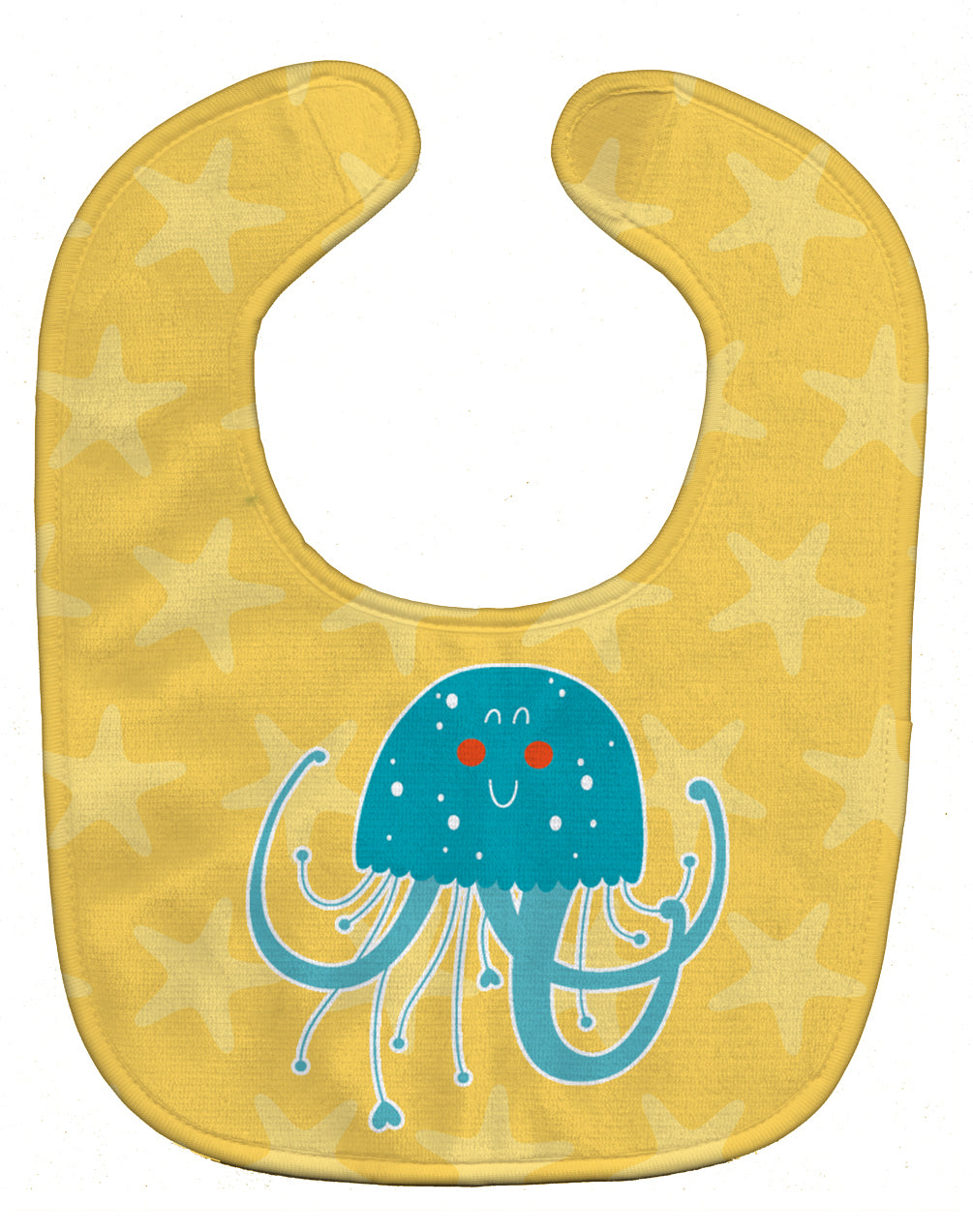 Jellyfish Baby Bib Easy-Clean Baby Bib Baby Feeding Accessory Baby Mealtime Essential, 10 x 13, Multicolor