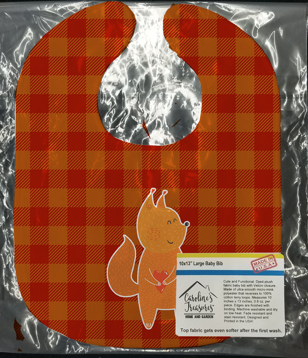 Fox Baby Bib Easy-Clean Baby Bib Baby Feeding Accessory Baby Mealtime Essential, 10 x 13, Multicolor