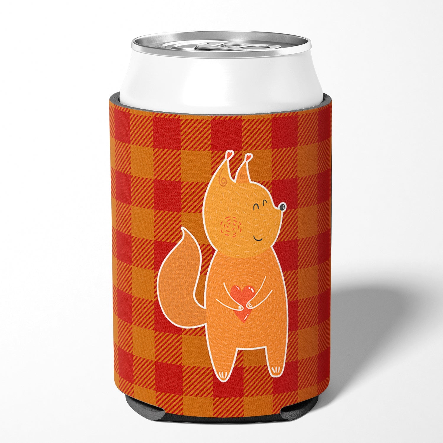 Fox Can or Bottle Hugger Cooler Sleeve for Standard 12 oz Cans, Insulated Foam Beer & Soda Can Hugger Reusable