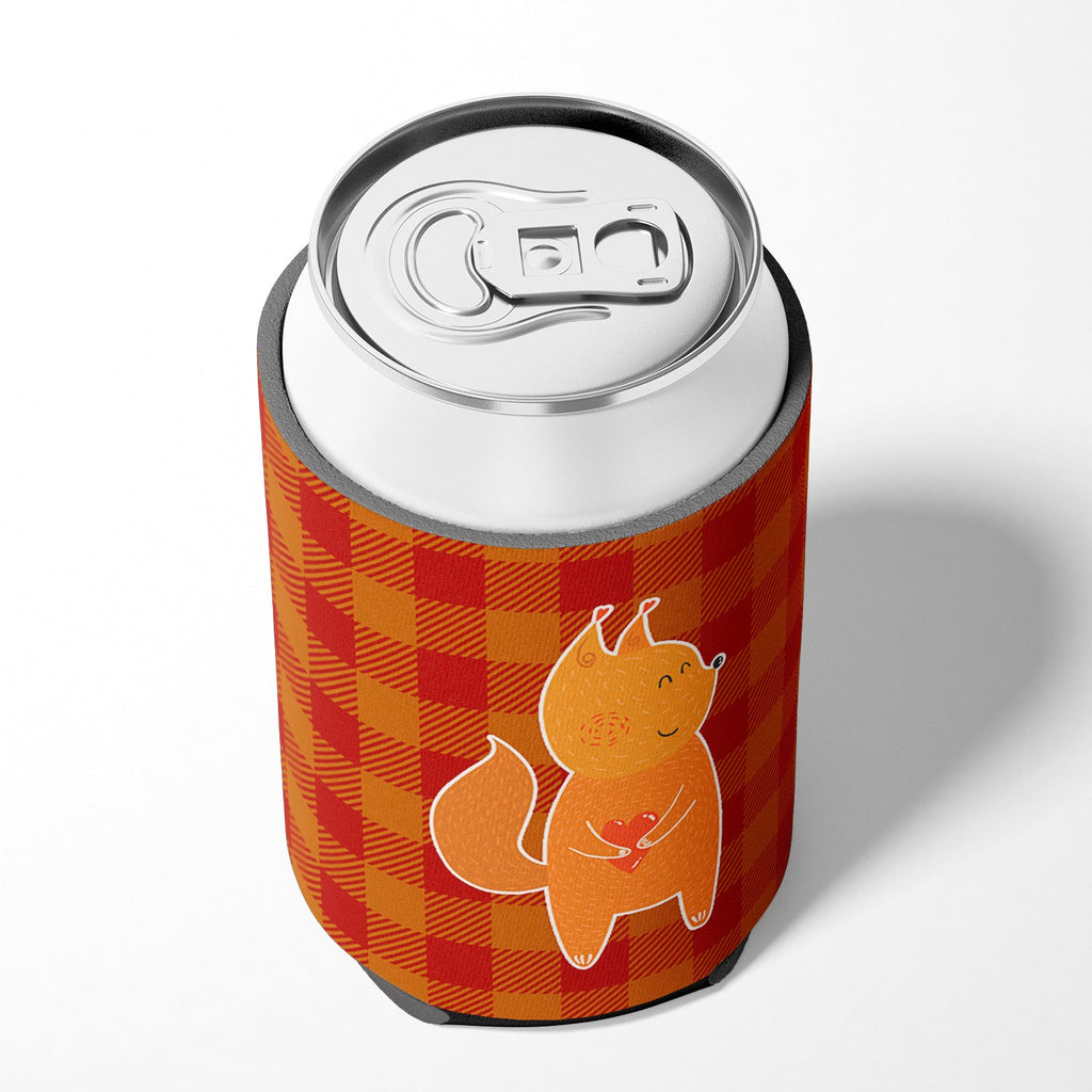Fox Can or Bottle Hugger Cooler Sleeve for Standard 12 oz Cans, Insulated Foam Beer & Soda Can Hugger Reusable