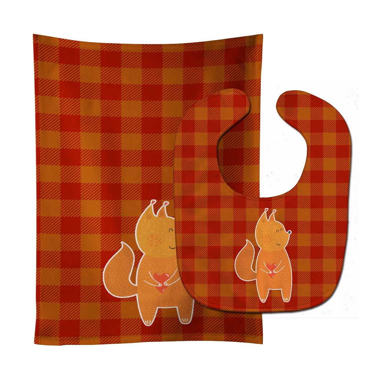 Fox Baby Bib & Burp Cloth Easy-Clean Baby Bib Baby Feeding Accessory Baby Mealtime Essential