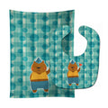 Celebration Bear Baby Bib & Burp Cloth Easy-Clean Baby Bib Baby Feeding Accessory Baby Mealtime Essential
