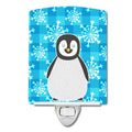 Penguin Ceramic Night Light Compact, UL-Certified, Ideal for Bedroom, Bathroom, Nursery, Hallway, Kitchen, 6x4x3, Multicolor