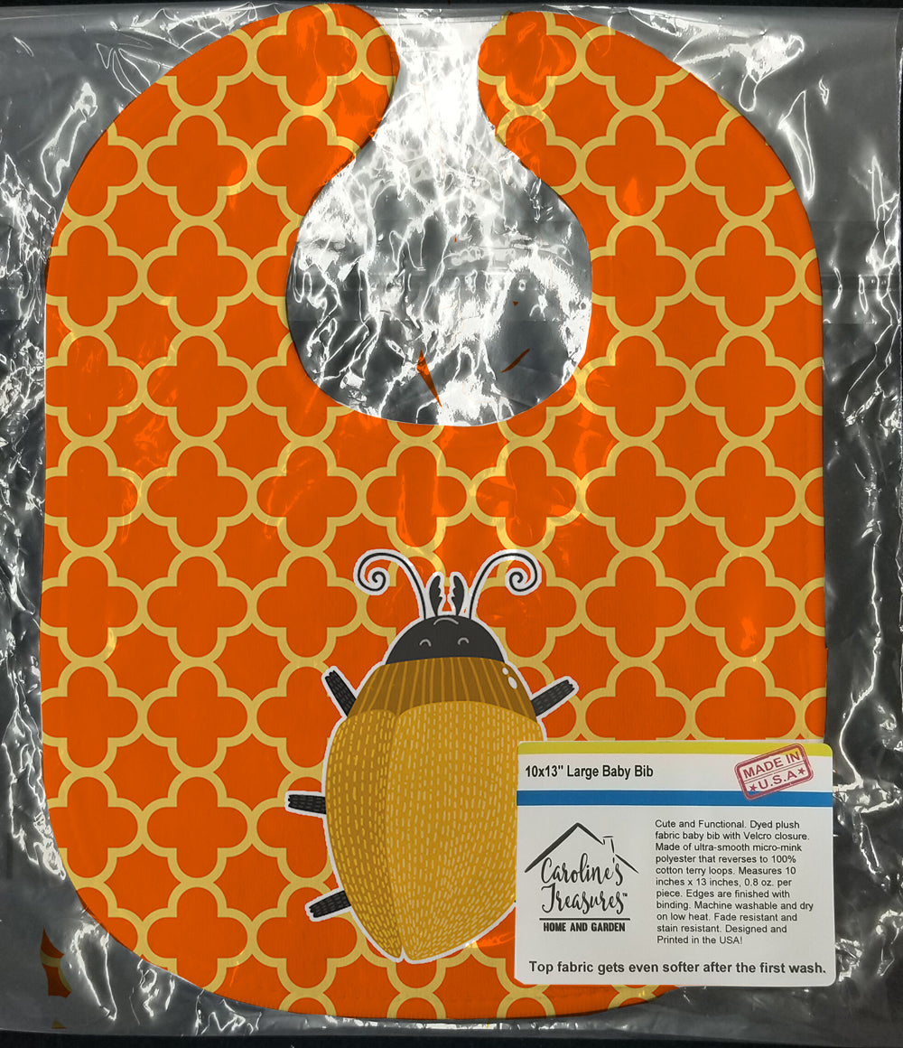 Beetle Baby Bib Easy-Clean Baby Bib Baby Feeding Accessory Baby Mealtime Essential, 10 x 13, Multicolor