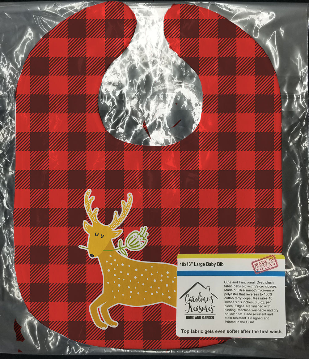 Deer Baby Bib Easy-Clean Baby Bib Baby Feeding Accessory Baby Mealtime Essential, 10 x 13, Multicolor