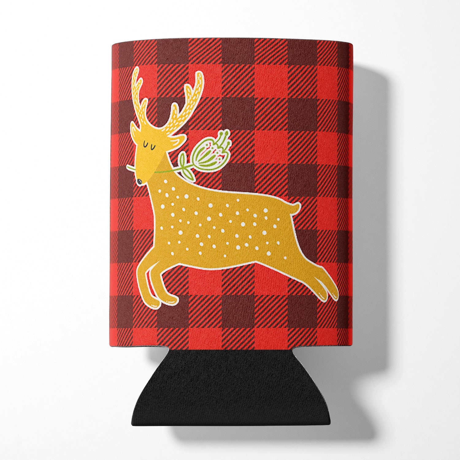 Deer Can or Bottle Hugger Cooler Sleeve for Standard 12 oz Cans, Insulated Foam Beer & Soda Can Hugger Reusable