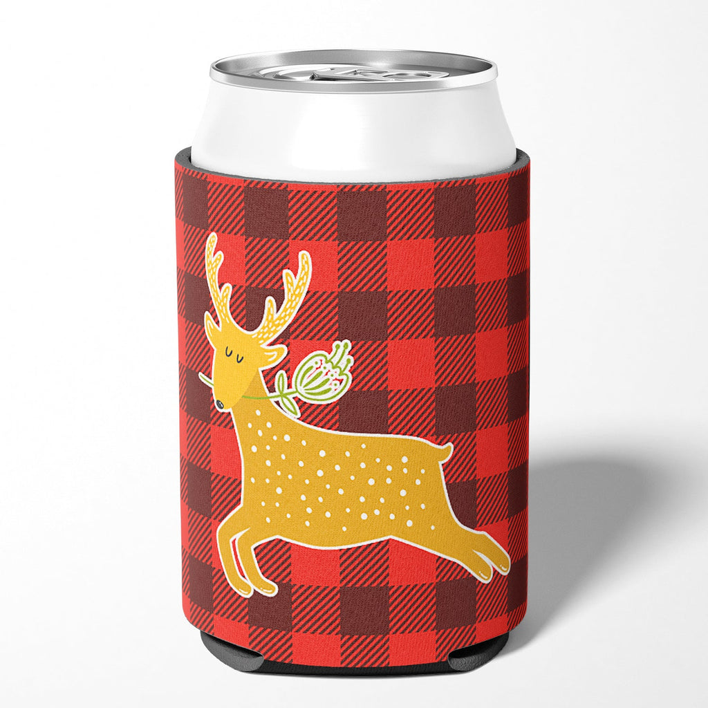 Deer Can or Bottle Hugger Cooler Sleeve for Standard 12 oz Cans, Insulated Foam Beer & Soda Can Hugger Reusable