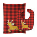 Deer Baby Bib & Burp Cloth Easy-Clean Baby Bib Baby Feeding Accessory Baby Mealtime Essential