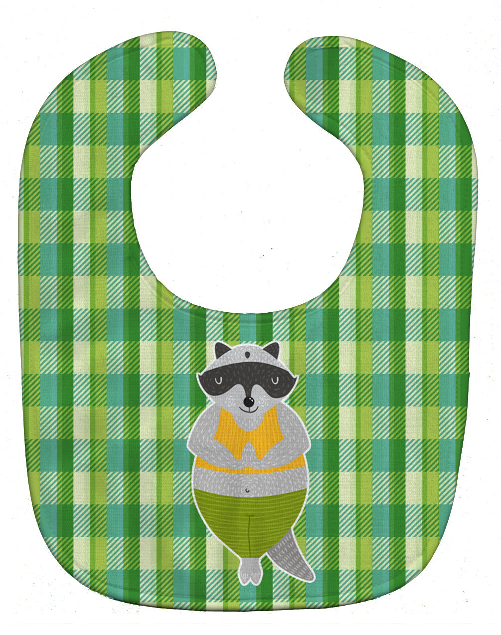 Raccoon Baby Bib Easy-Clean Baby Bib Baby Feeding Accessory Baby Mealtime Essential, 10 x 13, Multicolor