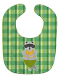 Raccoon Baby Bib Easy-Clean Baby Bib Baby Feeding Accessory Baby Mealtime Essential, 10 x 13, Multicolor