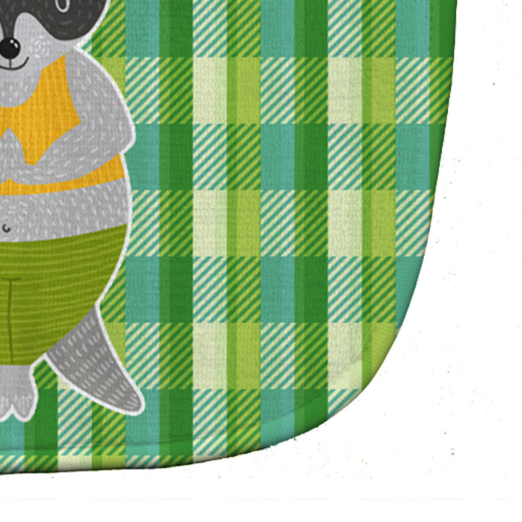 Raccoon Baby Bib Easy-Clean Baby Bib Baby Feeding Accessory Baby Mealtime Essential, 10 x 13, Multicolor