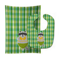Raccoon Baby Bib & Burp Cloth Easy-Clean Baby Bib Baby Feeding Accessory Baby Mealtime Essential
