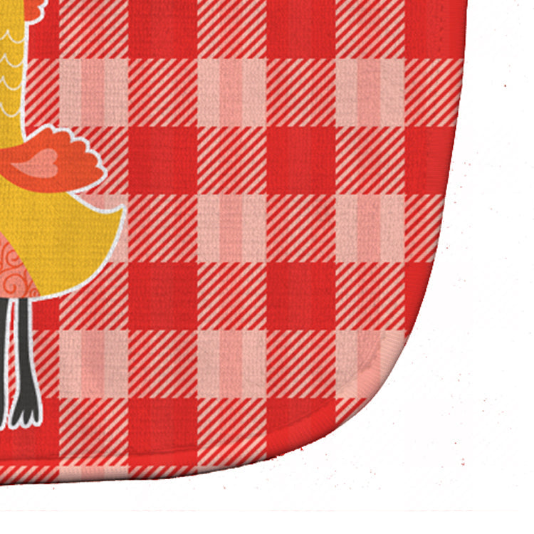 Chicken Baby Bib Easy-Clean Baby Bib Baby Feeding Accessory Baby Mealtime Essential, 10 x 13, Multicolor