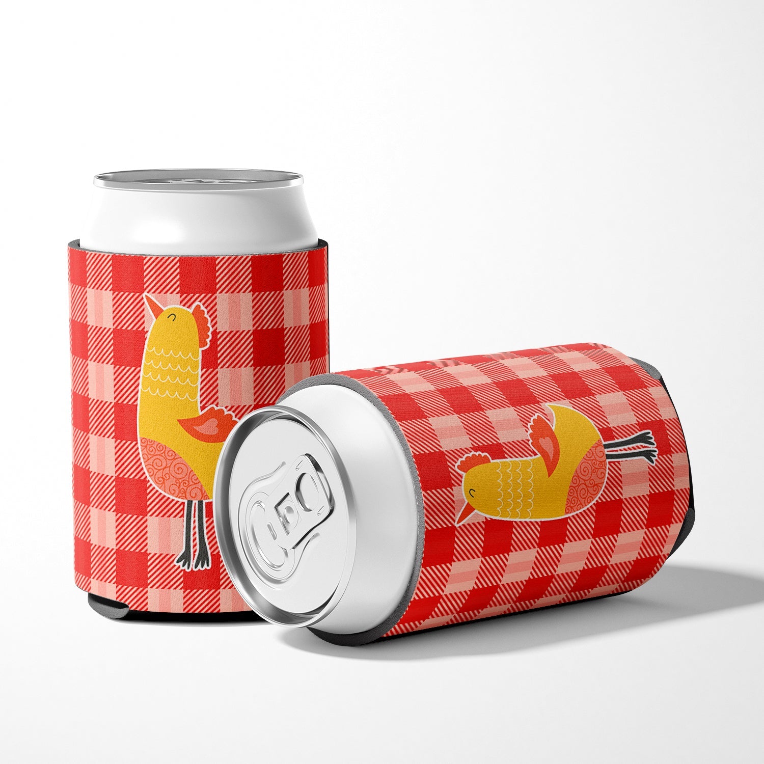 Chicken Can or Bottle Hugger Cooler Sleeve for Standard 12 oz Cans, Insulated Foam Beer & Soda Can Hugger Reusable