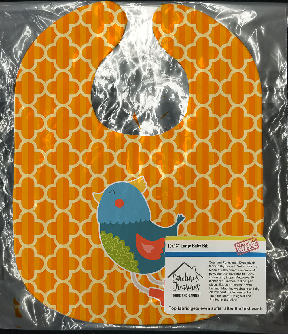 Bird Baby Bib Easy-Clean Baby Bib Baby Feeding Accessory Baby Mealtime Essential, 10 x 13, Multicolor