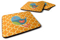 Bird Foam Coasters Set of 4 Cup Coasters for Indoor Outdoor, Tabletop Protection, Anti Slip, Mouse pad Material