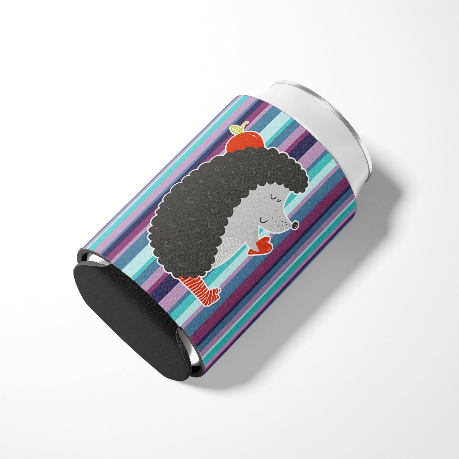 Hedgehog Can or Bottle Hugger Cooler Sleeve for Standard 12 oz Cans, Insulated Foam Beer & Soda Can Hugger Reusable