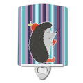 Hedgehog Ceramic Night Light Compact, UL-Certified, Ideal for Bedroom, Bathroom, Nursery, Hallway, Kitchen, 6x4x3, Multicolor