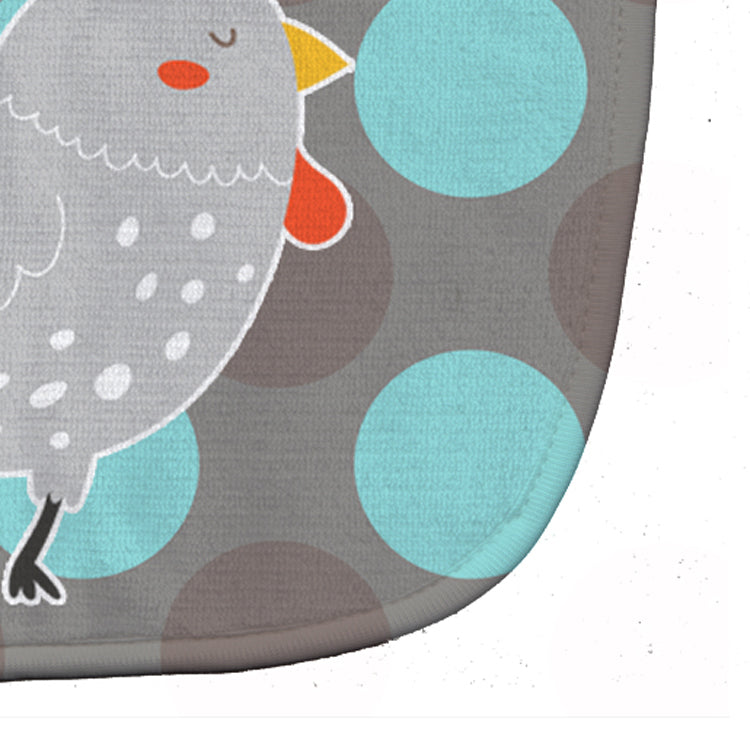 Grey Chicken Baby Bib Easy-Clean Baby Bib Baby Feeding Accessory Baby Mealtime Essential, 10 x 13, Multicolor