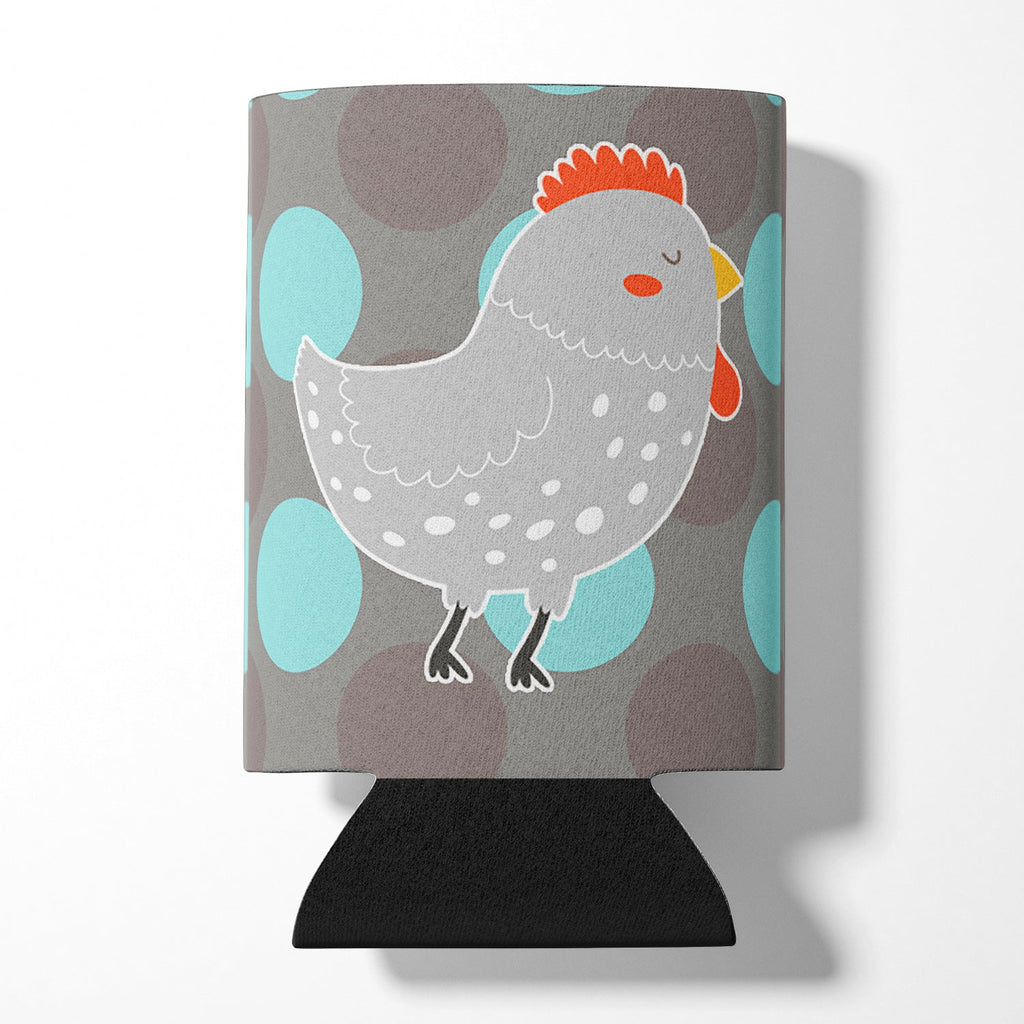 Grey Chicken Can or Bottle Hugger Cooler Sleeve for Standard 12 oz Cans, Insulated Foam Beer & Soda Can Hugger Reusable