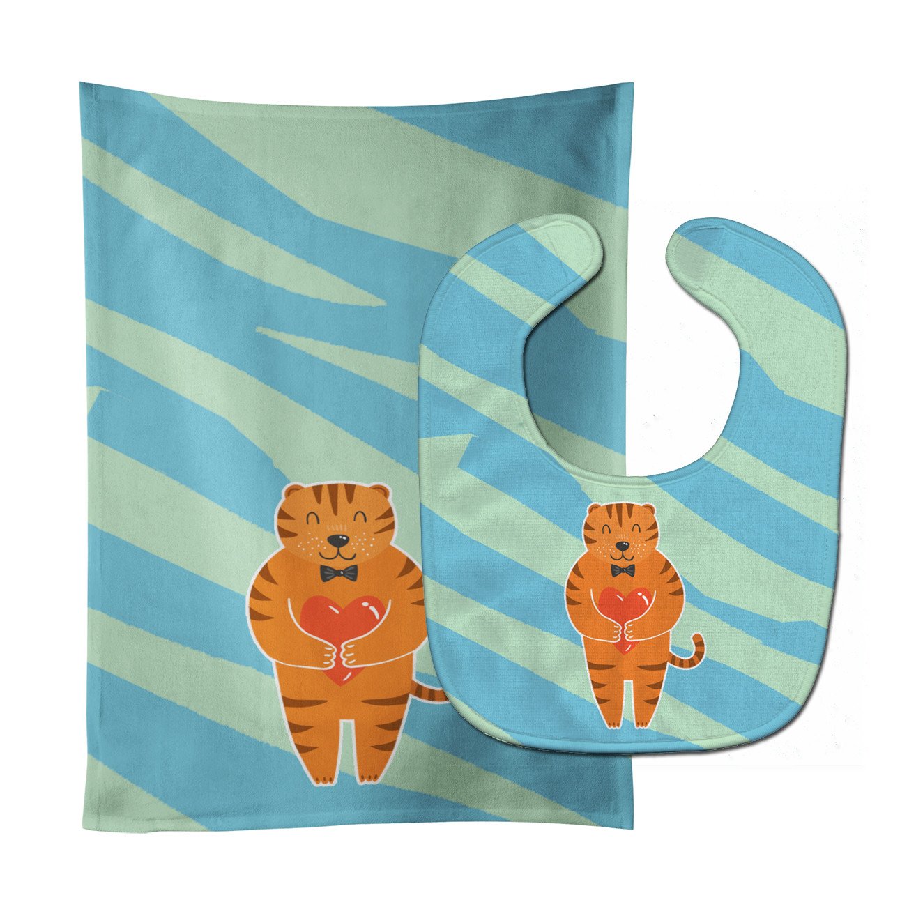 Tiger Baby Bib & Burp Cloth Easy-Clean Baby Bib Baby Feeding Accessory Baby Mealtime Essential