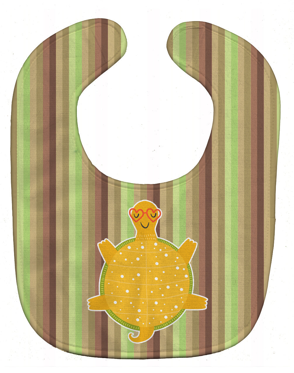 Turtle Baby Bib Easy-Clean Baby Bib Baby Feeding Accessory Baby Mealtime Essential, 10 x 13, Multicolor