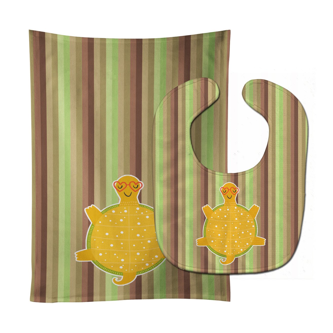Turtle Baby Bib & Burp Cloth Easy-Clean Baby Bib Baby Feeding Accessory Baby Mealtime Essential