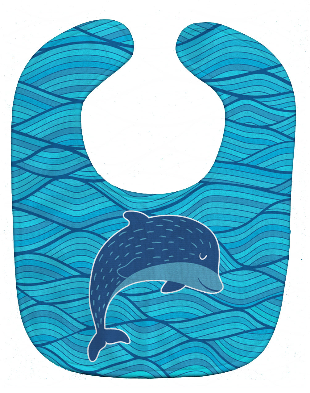 Dolphin Baby Bib Easy-Clean Baby Bib Baby Feeding Accessory Baby Mealtime Essential, 10 x 13, Multicolor