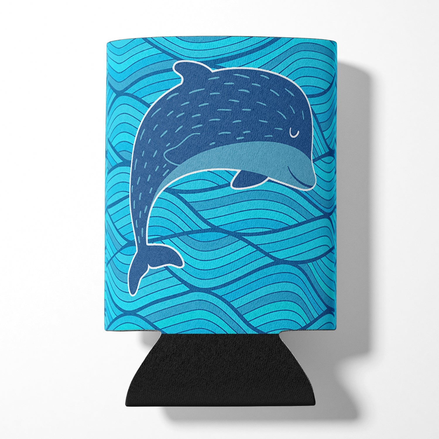 Dolphin Can or Bottle Hugger Cooler Sleeve for Standard 12 oz Cans, Insulated Foam Beer & Soda Can Hugger Reusable