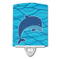 Dolphin Ceramic Night Light Compact, UL-Certified, Ideal for Bedroom, Bathroom, Nursery, Hallway, Kitchen, 6x4x3, Multicolor