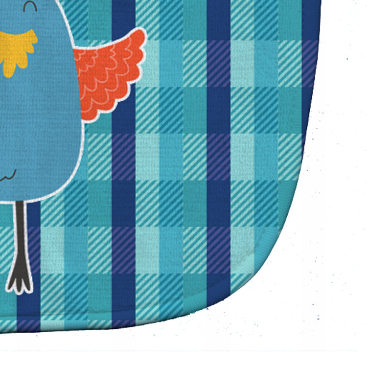 Blue Chicken Baby Bib Easy-Clean Baby Bib Baby Feeding Accessory Baby Mealtime Essential, 10 x 13, Multicolor