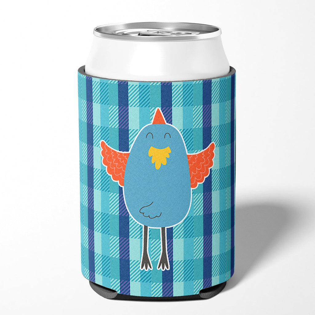 Blue Chicken Can or Bottle Hugger Cooler Sleeve for Standard 12 oz Cans, Insulated Foam Beer & Soda Can Hugger Reusable
