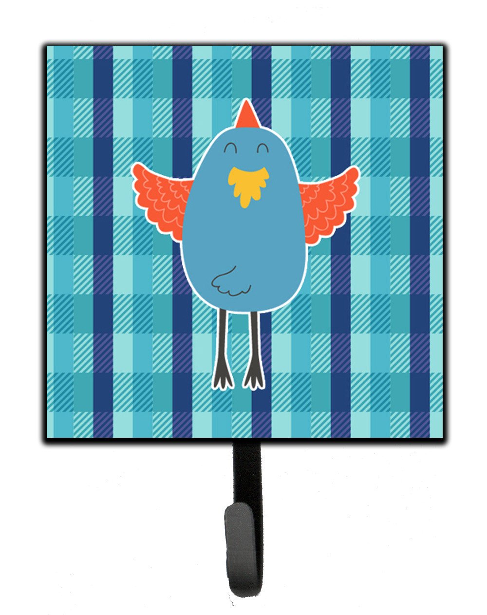 Blue Chicken Leash or Key Holder Wall Hooks, Key Hooks Holder, Coat Rack Wall Mount, Coat Hooks, Hooks for Hanging Keys, Towels, Aprons, Leashes