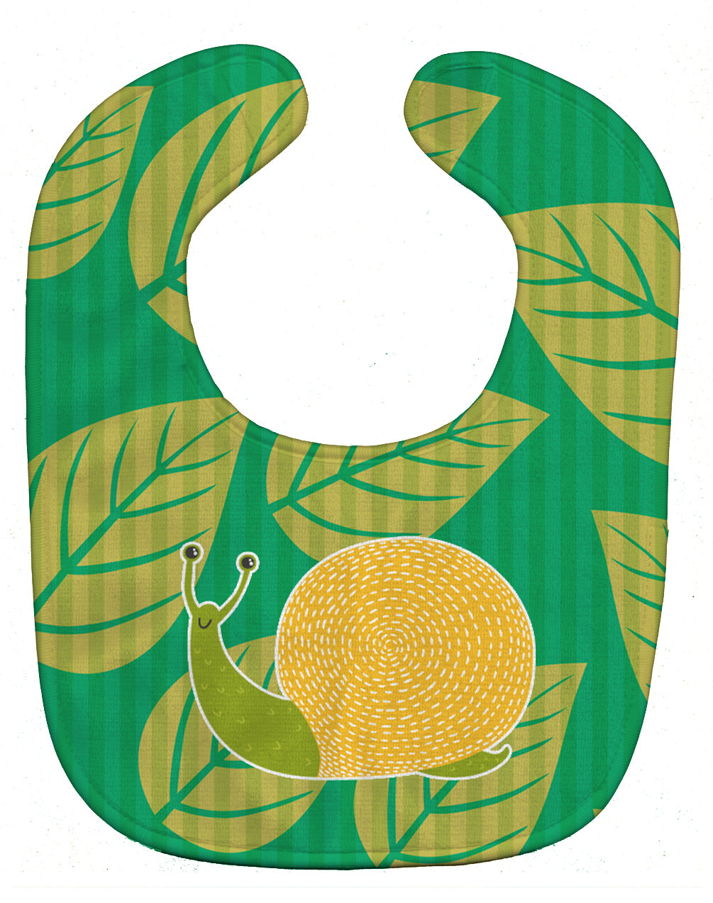 Snail Baby Bib Easy-Clean Baby Bib Baby Feeding Accessory Baby Mealtime Essential, 10 x 13, Multicolor