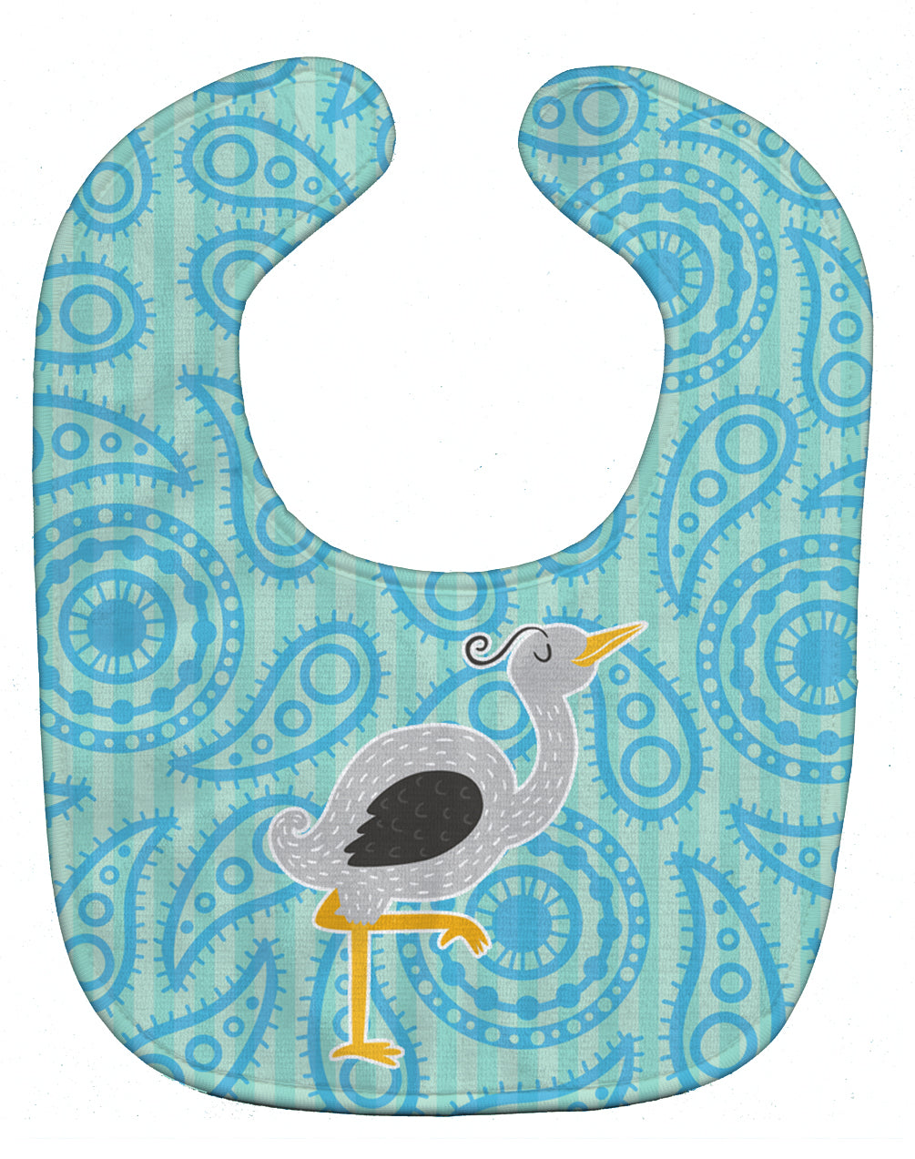 Ostrich Baby Bib Easy-Clean Baby Bib Baby Feeding Accessory Baby Mealtime Essential, 10 x 13, Multicolor