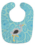 Ostrich Baby Bib Easy-Clean Baby Bib Baby Feeding Accessory Baby Mealtime Essential, 10 x 13, Multicolor