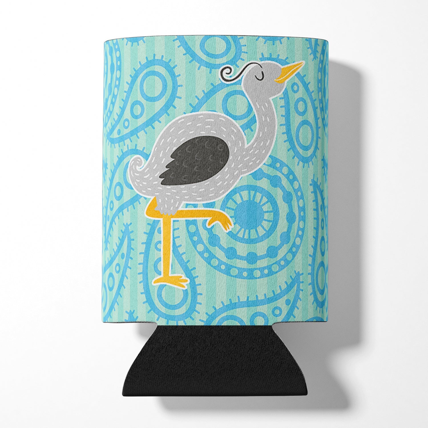 Ostrich Can or Bottle Hugger Cooler Sleeve for Standard 12 oz Cans, Insulated Foam Beer & Soda Can Hugger Reusable