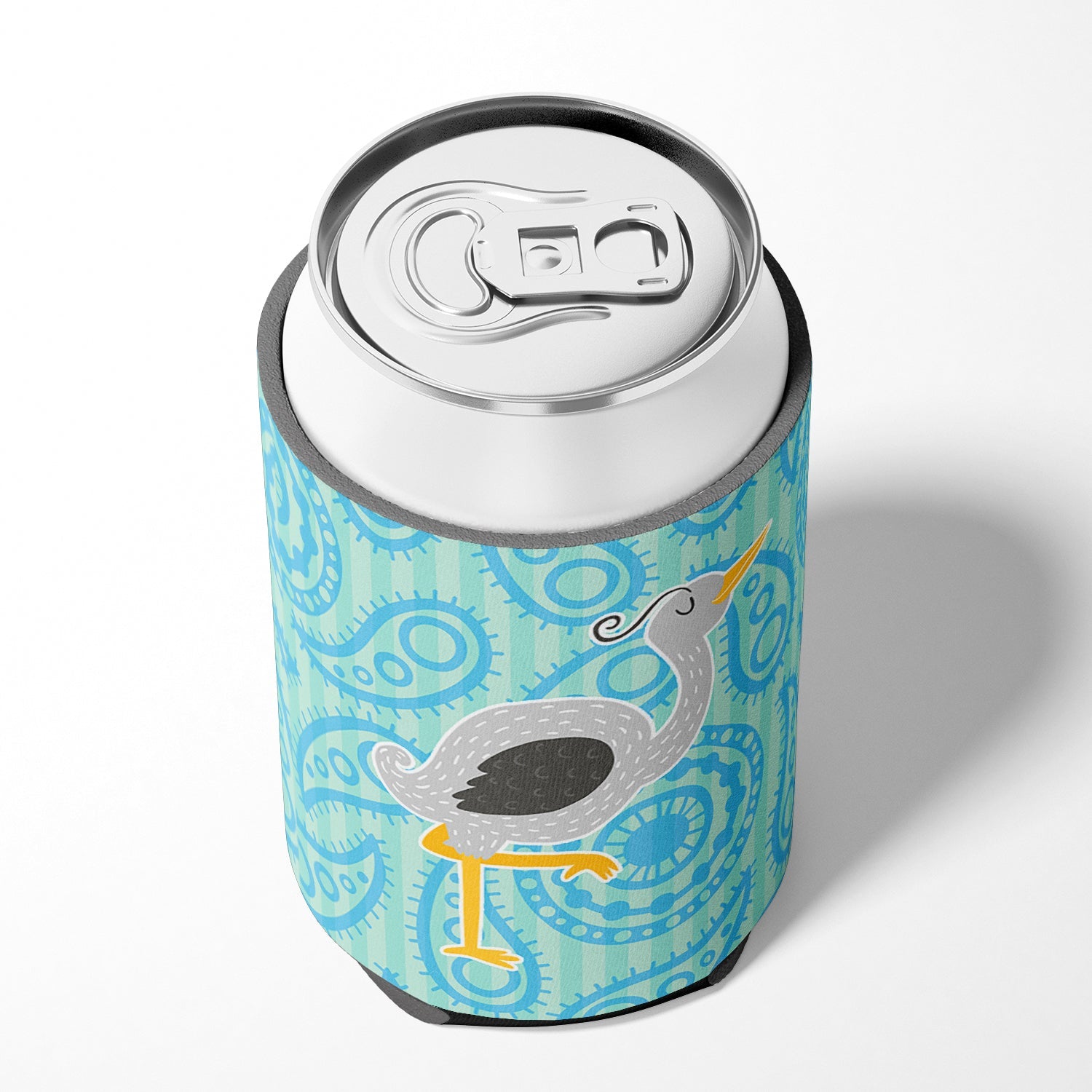 Ostrich Can or Bottle Hugger Cooler Sleeve for Standard 12 oz Cans, Insulated Foam Beer & Soda Can Hugger Reusable