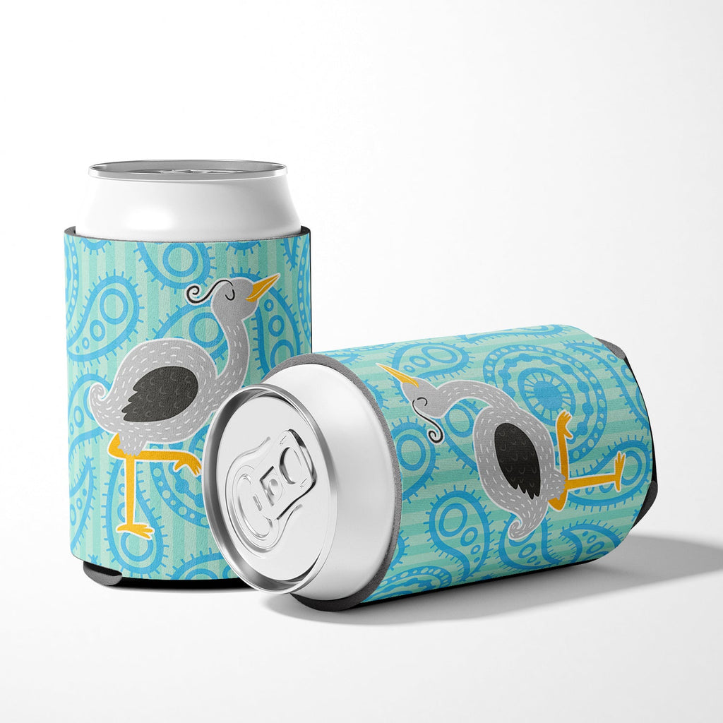Ostrich Can or Bottle Hugger Cooler Sleeve for Standard 12 oz Cans, Insulated Foam Beer & Soda Can Hugger Reusable