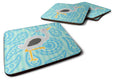Ostrich Foam Coasters Set of 4 Cup Coasters for Indoor Outdoor, Tabletop Protection, Anti Slip, Mouse pad Material