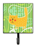 Cat on Paisley Leash or Key Holder Wall Hooks, Key Hooks Holder, Coat Rack Wall Mount, Coat Hooks, Hooks for Hanging Keys, Towels, Aprons, Leashes
