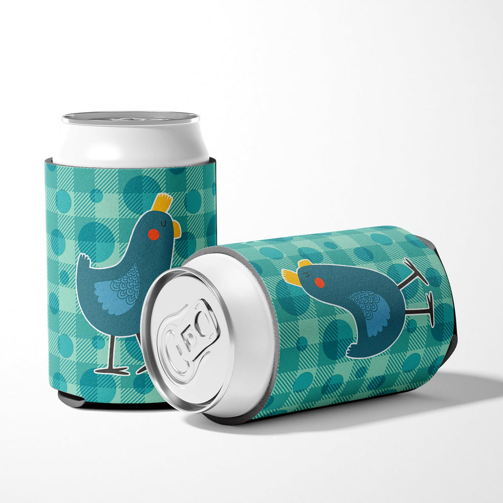 Polkadot Chicken Can or Bottle Hugger Cooler Sleeve for Standard 12 oz Cans, Insulated Foam Beer & Soda Can Hugger Reusable