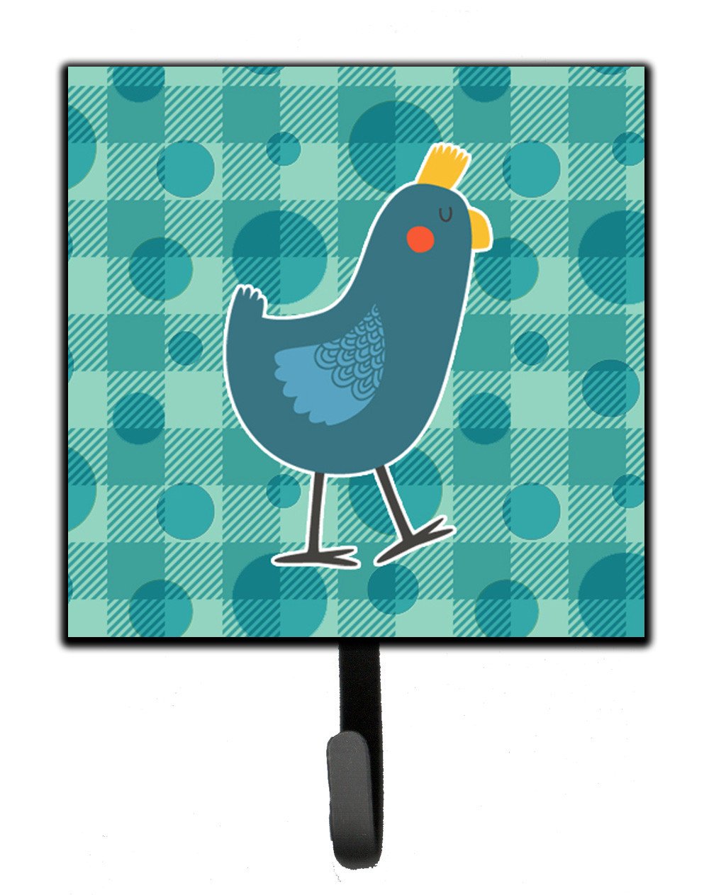Polkadot Chicken Leash or Key Holder Wall Hooks, Key Hooks Holder, Coat Rack Wall Mount, Coat Hooks, Hooks for Hanging Keys, Towels, Aprons, Leashes