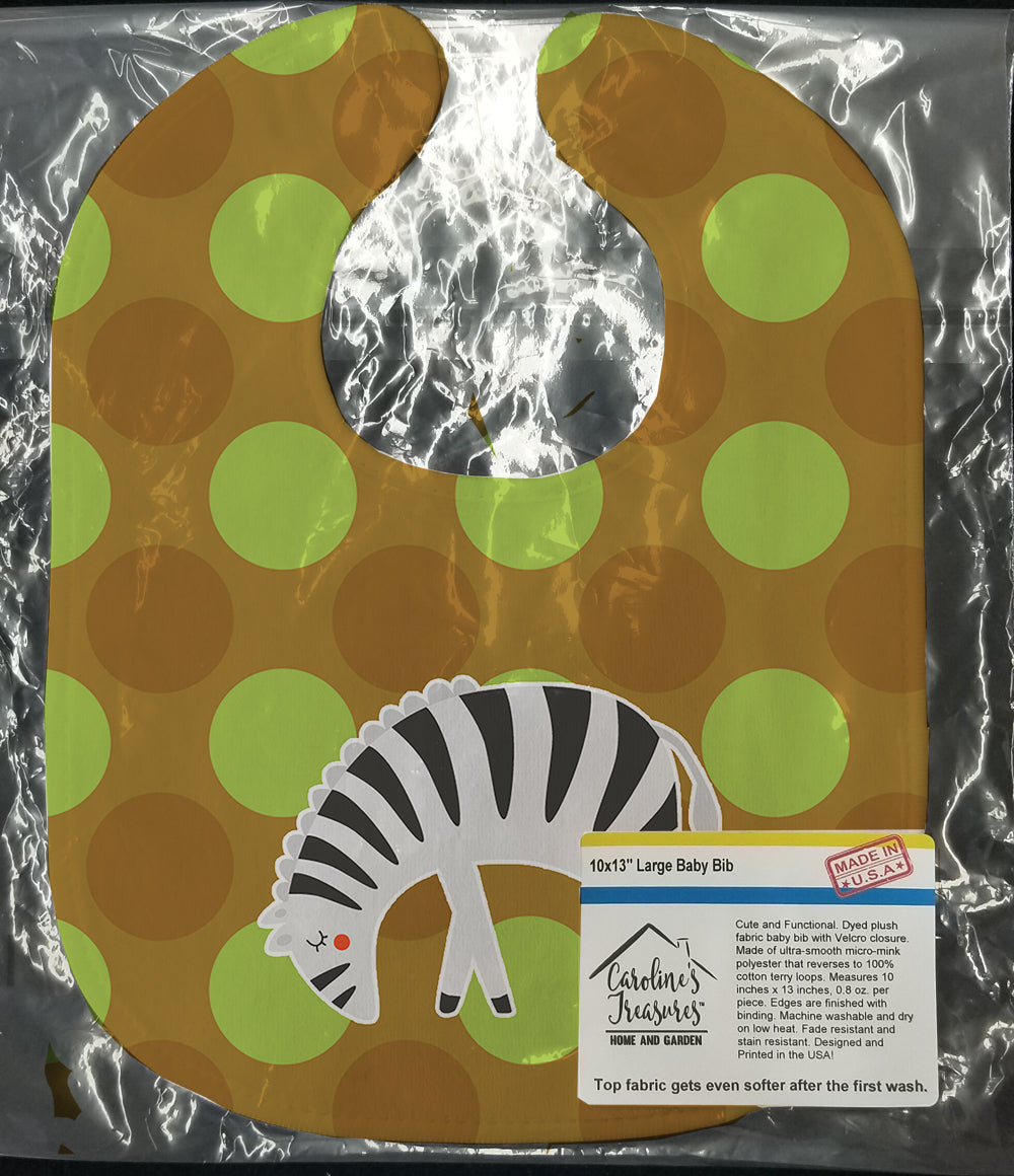 Zebra Baby Bib Easy-Clean Baby Bib Baby Feeding Accessory Baby Mealtime Essential, 10 x 13, Multicolor