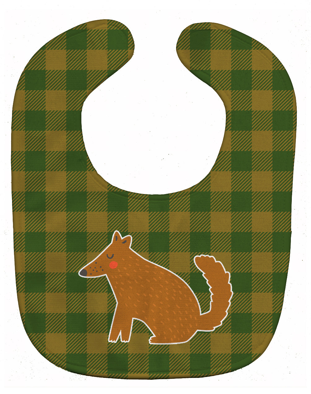 Brown Wolf Baby Bib Easy-Clean Baby Bib Baby Feeding Accessory Baby Mealtime Essential, 10 x 13, Multicolor